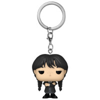 Funko POP! atslēgu piekariņš: Wednesday - Wednesday Addams (Black Coat)