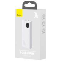 Baseus Adaman2 power bank with digital display 2x USB-A / 1x USB-C 10000mAh 30W - white