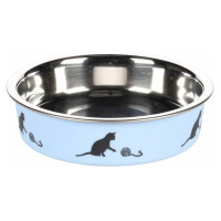 Flamingo metāla bļoda kaķiem BELLA zila d 11,5 cm 180 ml