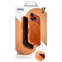 Uniq Clario Magclick Charging Case for iPhone 17 Pro - Orange
