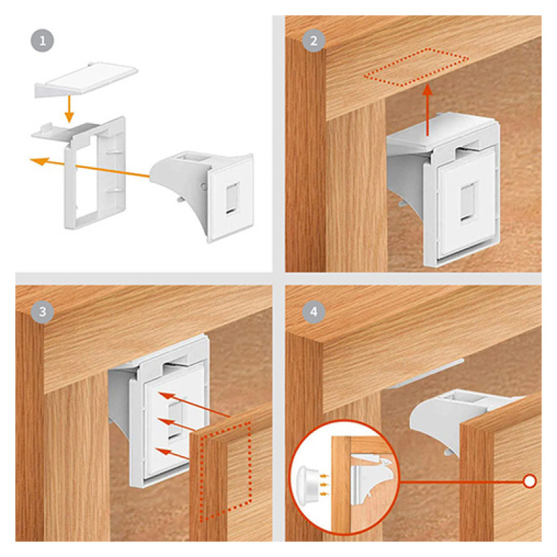 Babyono Magnētiskās slēdzenes (4 gab.) 1577