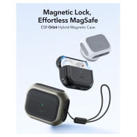 ESR Orbit HaloLock MagSafe Case for AirPods Pro 3 - Gray & Black