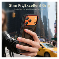 Tech-Protect MagHybrid MagSafe Case for iPhone 17 Pro - Black and Red