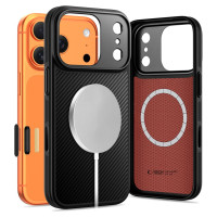 Tech-Protect Kevlar Aramid MagSafe case for iPhone 17 Pro - black