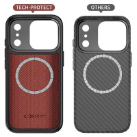 Tech-Protect Kevlar Aramid MagSafe case for iPhone 17 Pro - black