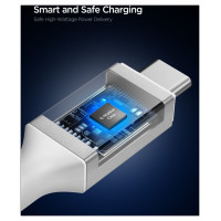 Spigen EB24012CC USB-C Cable 240W 120cm - White