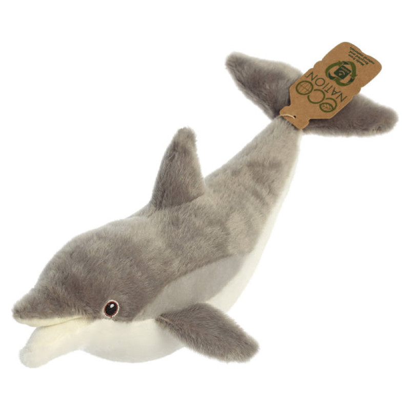 Eco Nation AUR Eco Nation Plī&scaron;a rotaļlieta Delfīns, 38 cm