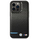 BMW Leather Carbon Case for iPhone 13 Pro Max - Black