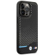 BMW Leather Carbon Case for iPhone 13 Pro Max - Black