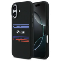 BMW M Silicon Horizontal Line MagSafe Case for iPhone 17 - Black