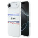 BMW M Silicon Horizontal Line MagSafe Case for iPhone Air - White