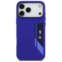 BMW M Silicon Vertical Logo MagSafe Case for iPhone 17 Pro Max - Navy Blue