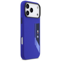 BMW M Silicon Vertical Logo MagSafe Case for iPhone 17 Pro Max - Navy Blue