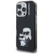 Karl Lagerfeld IML Aquarelle Karl & Choupette & Logo Case for iPhone 16 Pro Max - Black