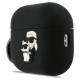 Karl Lagerfeld Silicone Karl & Chaupette Head 3D Case for AirPods Pro 3 - Black
