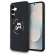 Karl Lagerfeld Silicone Karl & Choupette Heads MagSafe Case for Samsung Galaxy S25 FE - Black