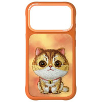 Nimmy Big Eyed Pet 2.0 Cat case for iPhone 17 Pro - orange
