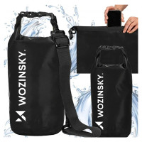 Wozinsky WWK-10 waterproof bag for sup kayak 10l - black