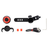 Rockbros Q5 rear bicycle light with intelligent stop system - black