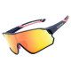 Rockbros 10134PL Polarized Cycling Glasses - Blue and Pink
