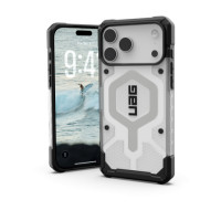 UAG Pathfinder Clear MagSafe Case for iPhone 17 Pro Max - White and Gray