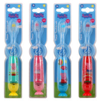 Peppa Pig Flashing Toothbrush Set with Suction Cap Different Colors 4 pcs