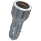 Dudao R4Ultra 120W Power Delivery Quick Charge LED Car Charger USB-A USB-C - Gray