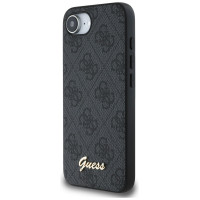 Guess 4G Script Logo MagSafe case for iPhone 16e - black
