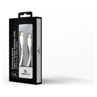Gembird CABLE USB-C 1.5M PREMIUM WHITE/CC-USB2S-CMCM-1.5M-W GEMBIRD