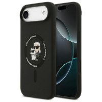 Karl Lagerfeld Silicone Karl&Choupette Ring MagSafe Case for iPhone 17 Air - Black