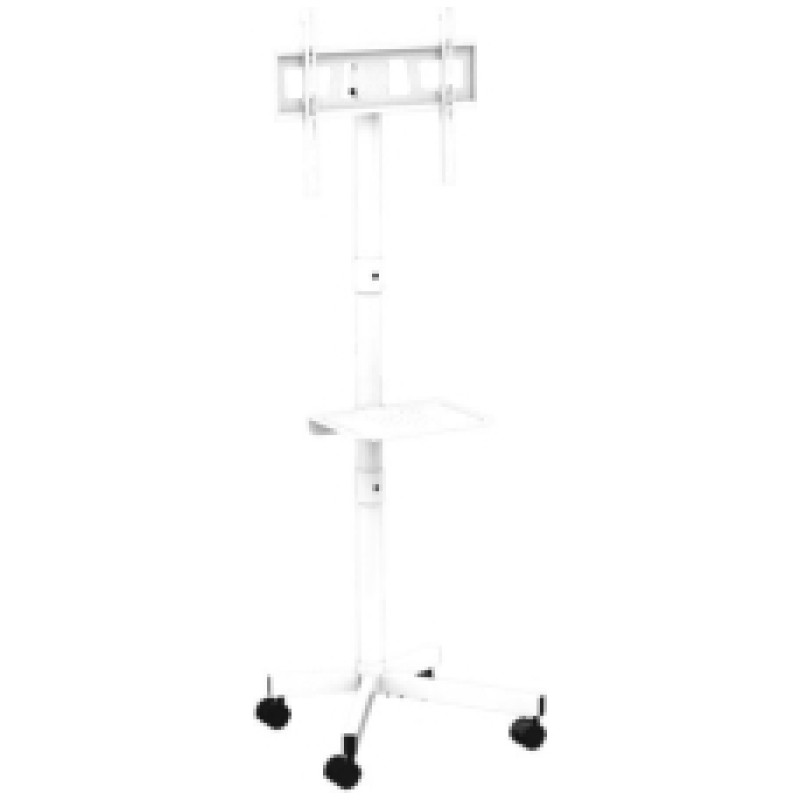 Gembird TV stiprinājums Gembird 32" - 55" TV floor stand with caster wheels White