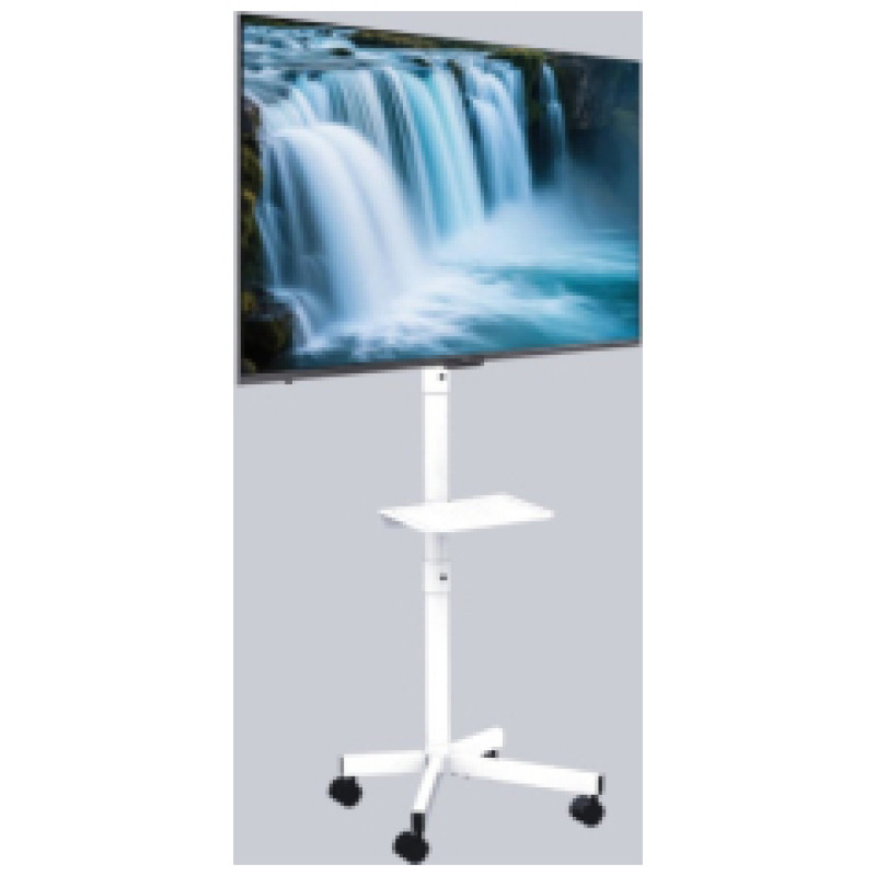 Gembird TV stiprinājums Gembird 32" - 55" TV floor stand with caster wheels White
