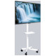 Gembird TV stiprinājums Gembird 32" - 55" TV floor stand with caster wheels White