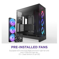 Nzxt Case|NZXT|ATX/micro ATX/Mini-ITX/EATX|Black|Midi Tower|PC|CM-H92FB-R1