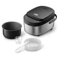 Philips 3000. sērijas Mini rīsu vārāmais katls, pelēks - HD3093/80