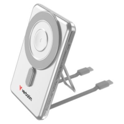 Verbatim Enerģijas krātuve Verbatim Charge n Go 5000mAh Magnetic Wireless Charging Silver - 2 cables