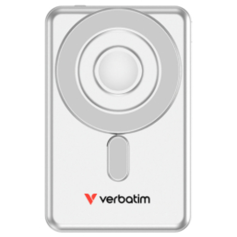 Verbatim Enerģijas krātuve Verbatim Charge n Go 5000mAh Magnetic Wireless Charging Silver - 2 cables