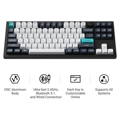 Keychron KEYBOARD WRL Q3 MAX RGB/CARBON BLACK Q3M-M4 KEYCHRON