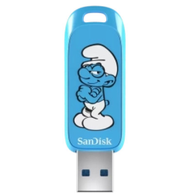 Sandisk Zibatmiņa Sandisk Smurfs 128GB Brainy Smurf Edition