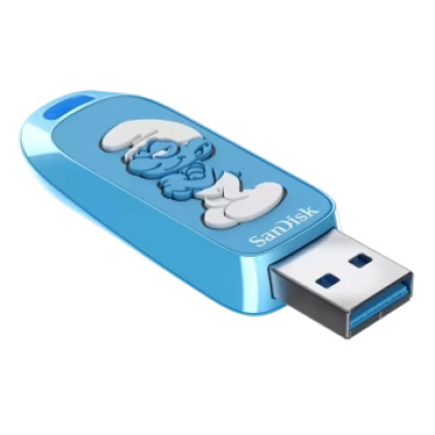 Sandisk Zibatmiņa Sandisk Smurfs 128GB Brainy Smurf Edition