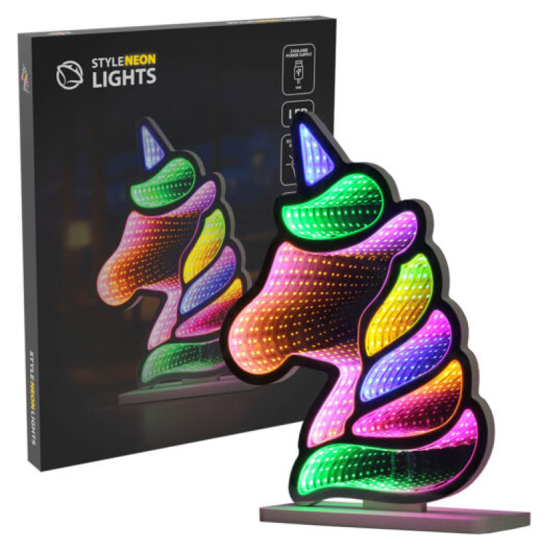 Manta MASNL134MT  Style Neon Lights UNICORN With A Tunnel Effect