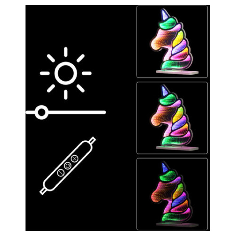 Manta MASNL134MT  Style Neon Lights UNICORN With A Tunnel Effect