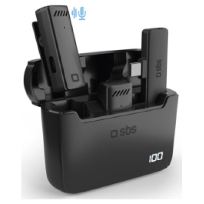 SBS Bezvadu mikrofoni SBS USB-C receiver 2x mic