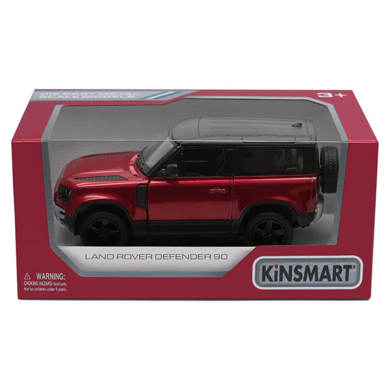 Kinsmart Die-Cast modelis Land Rover Defender 90, izmērs 1:38