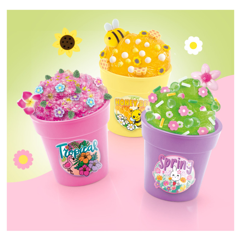 So Slime Slime gatavo&scaron;anas komplekts Puķu pods, 3 gab.