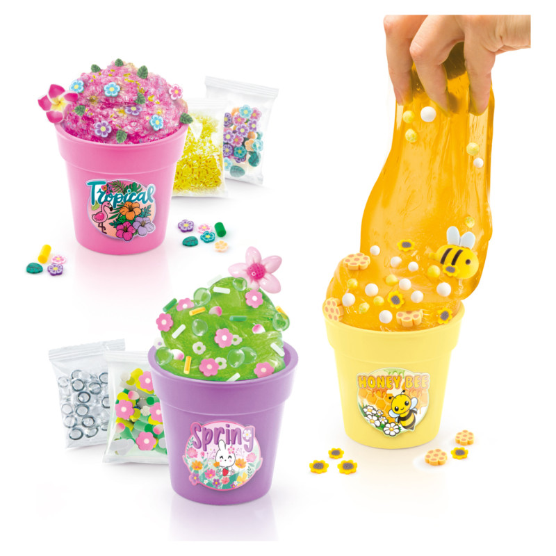 So Slime Slime gatavo&scaron;anas komplekts Puķu pods, 3 gab.
