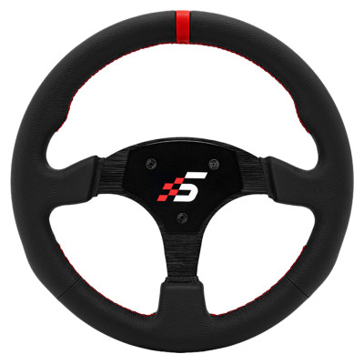 Simagic Round Steering Wheel 330 mm, without HUB, leather