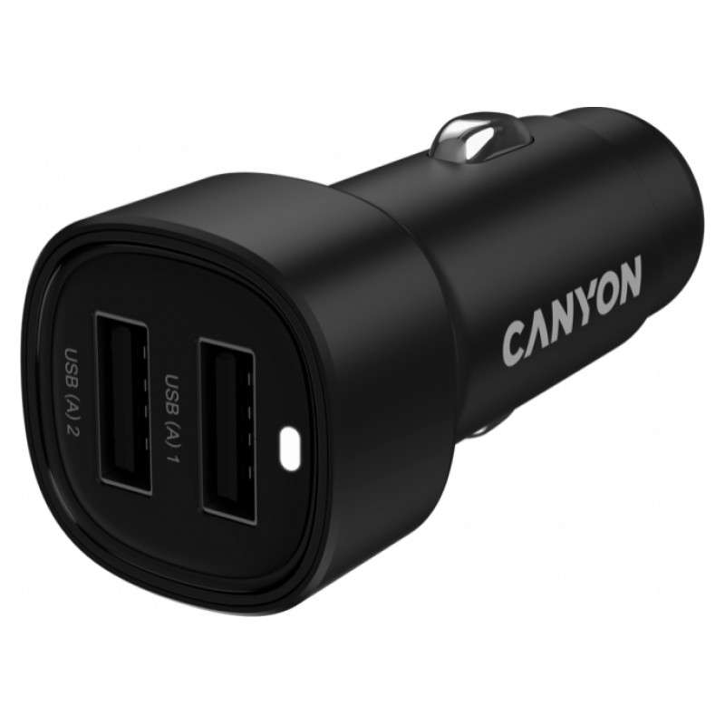 Canyon car charger OnDrive 24  24W 2xUSB-A Black