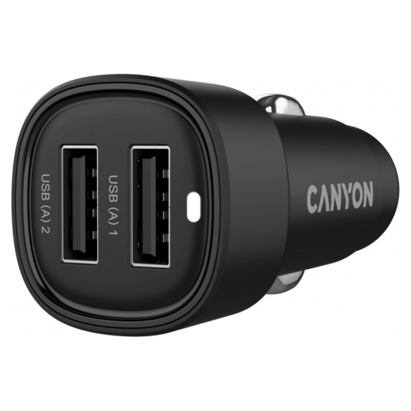 Canyon car charger OnDrive 24  24W 2xUSB-A Black