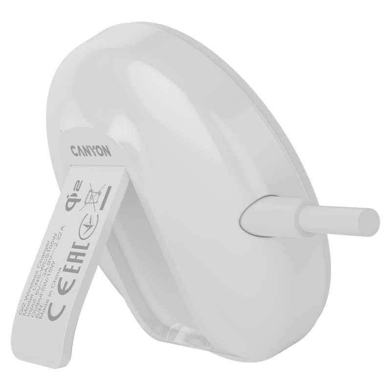 Canyon wireless charger WS-105 15W Qi2 White